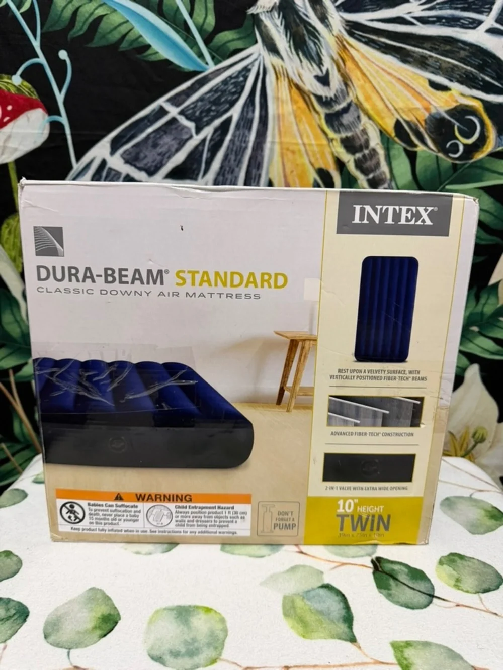 Intex Dura-Beam Standard Air Mattress - Blue